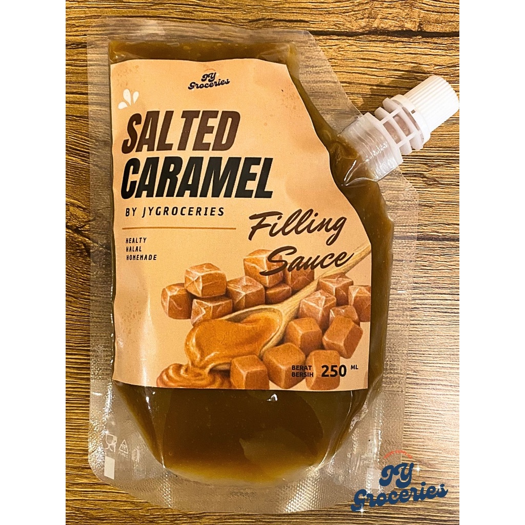 

Selai Jam Sauce Salted Caramel Halal 150ml /250ml JY Groceries