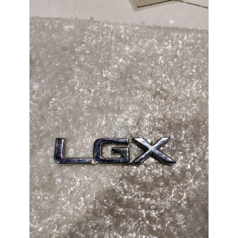 emblem logo huruf LGX UNTUK KIJANG ORIGINAL COPOTAN