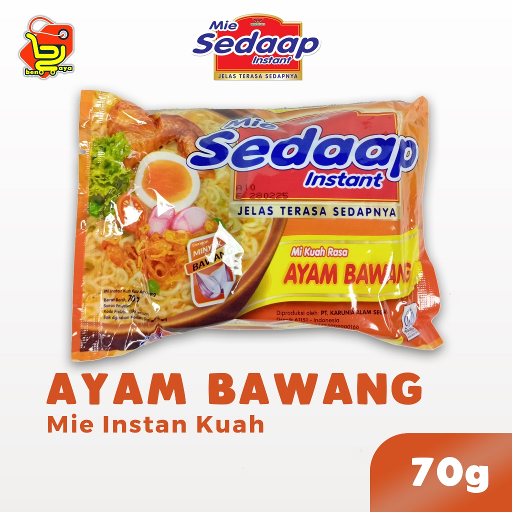 

Mie Sedaap Mi Ayam Bawang Mie Instan Kuah 70g