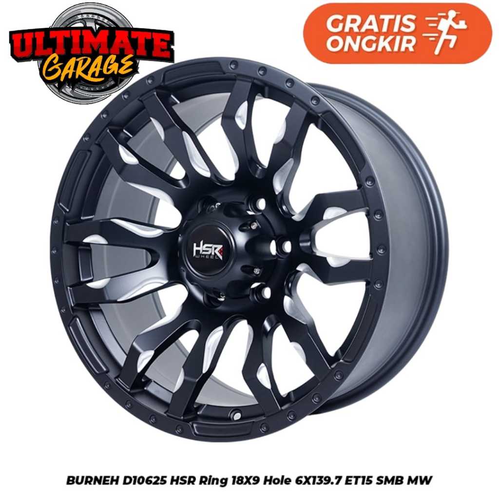 Velg HSR Ring 18 Model Offroad Mobil Pajero Fortuner Triton Mirip Fuel