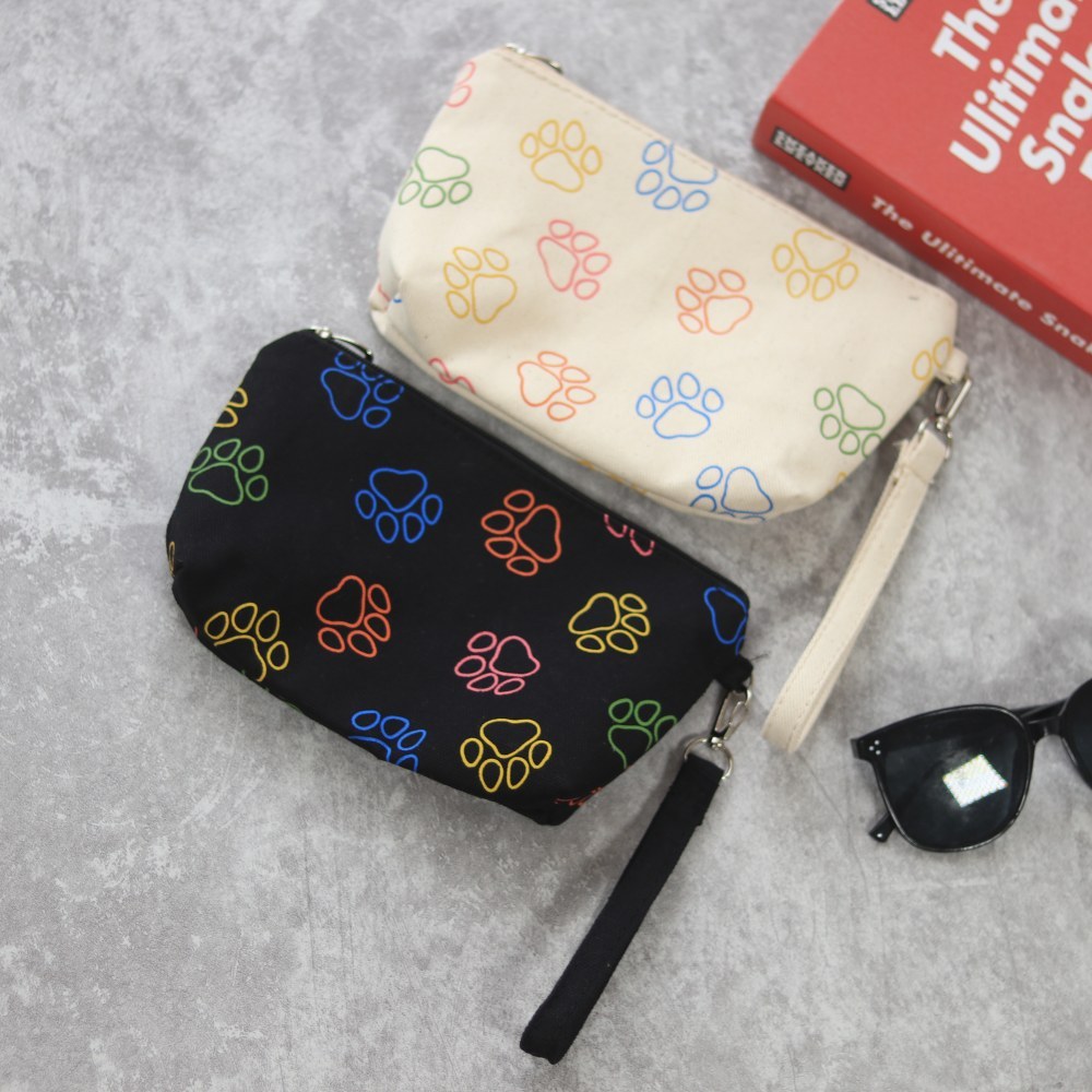 SPNB Dompet Wanita koin dan kartu kanvas Pouch Hp Kain Kanvas Zipper Resleting Aesthetic Kartu walle