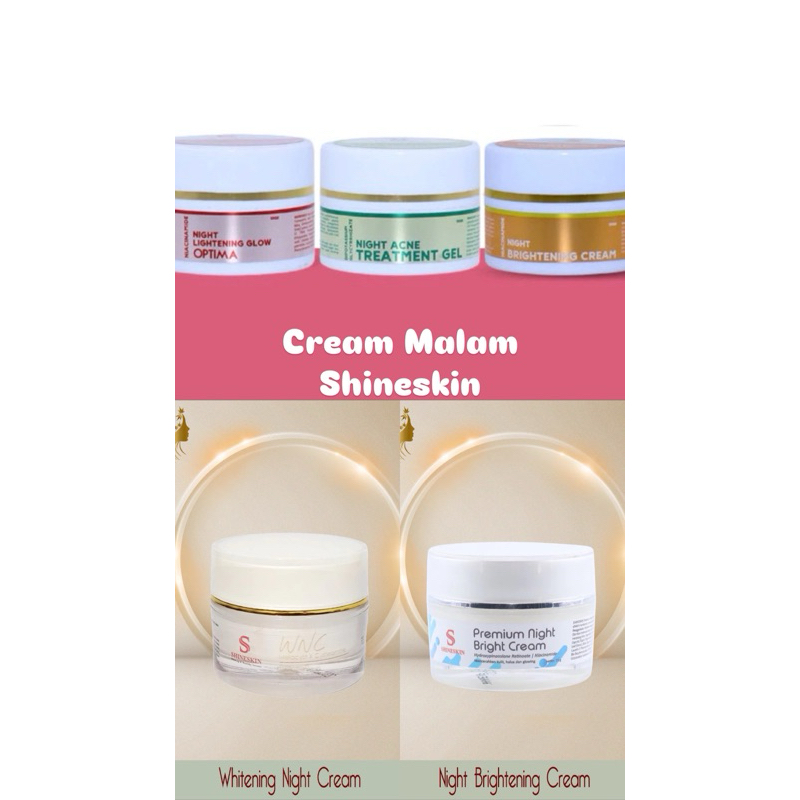 SHINESKIN NIGHT CREAM | Aneka Cream Malam
