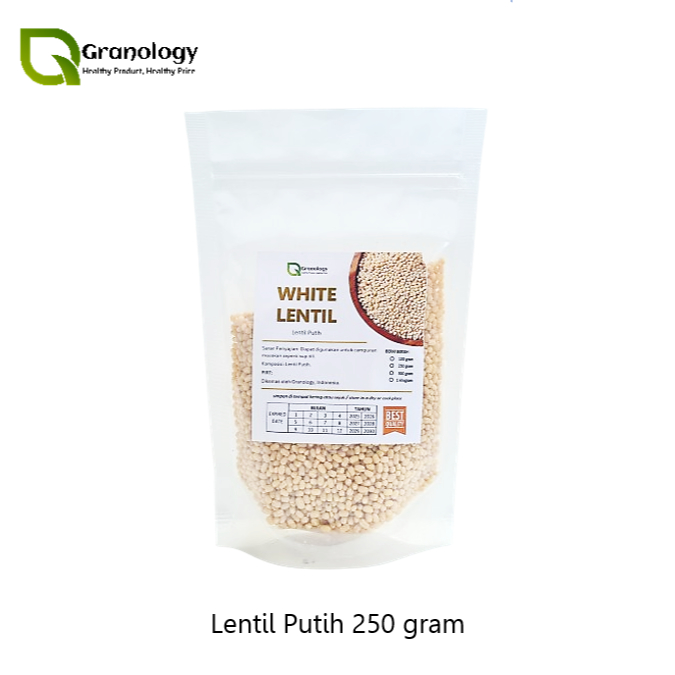

Kacang Lentil Putih / White Lentil (250 gram) by Granology
