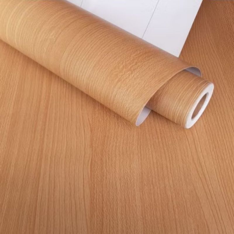 Wallpaper Sticker Dinding Motif Kayu Triplek