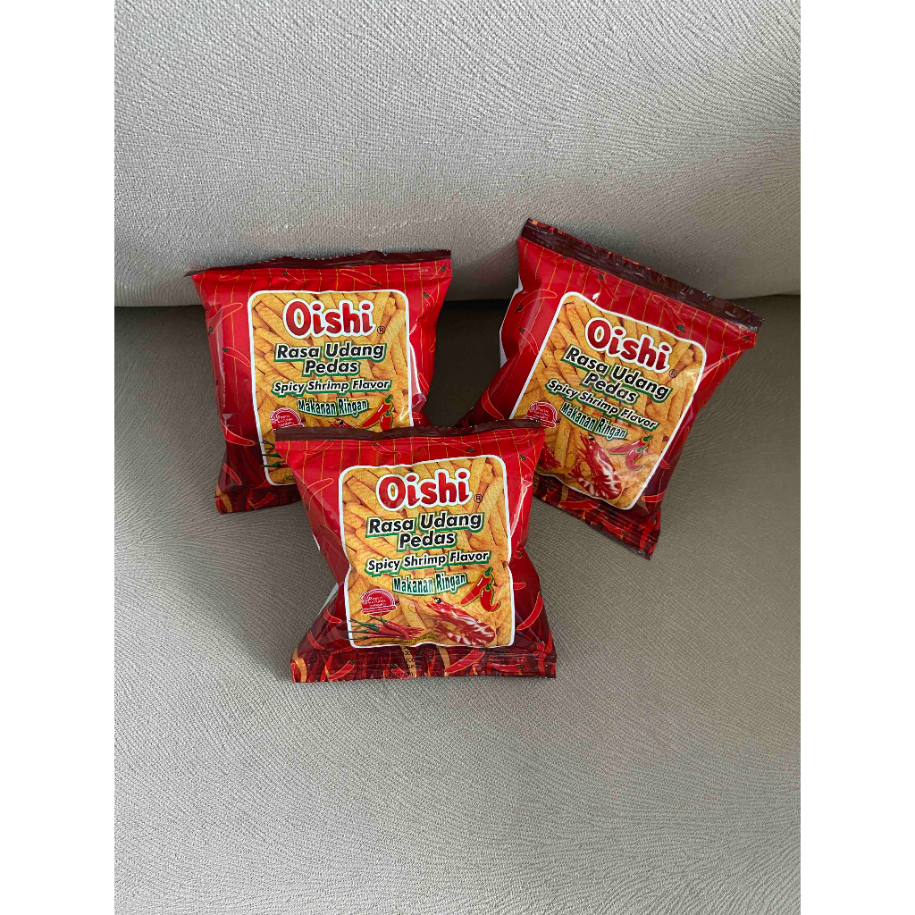 

OISHI UDANG PEDAS RENCENG ISI 10