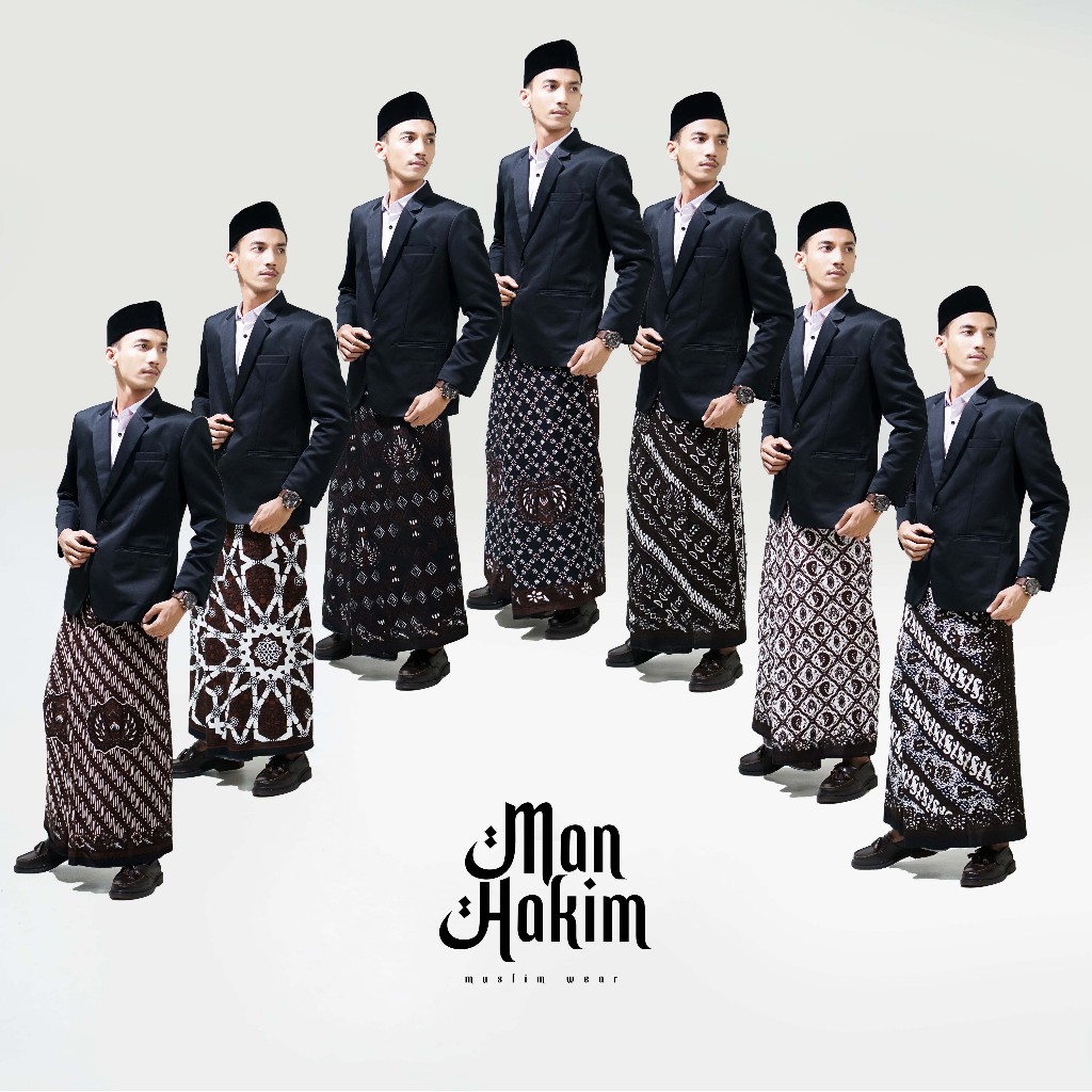 𝗠𝗮𝗻𝗛𝗮𝗸𝗶𝗺 | Sarung Batik Dewasa Warna Coklat Elegant Untuk Santri Muslim Pria Dewasa