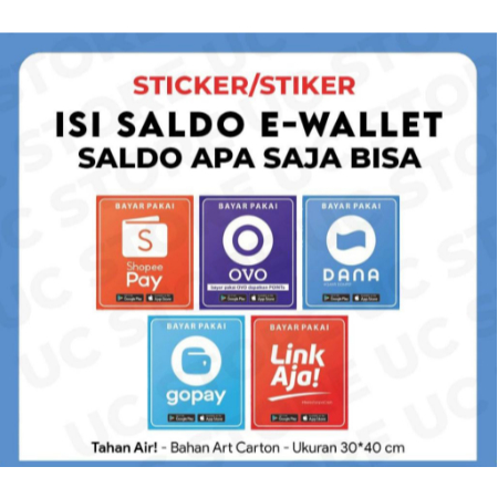 

<Chat Admin> NEW VABO STIKER VINYL MELAYANI TOP UP E WALLET ( BUKAN TOP UP ) /on 24jam sat set B-2 - yus