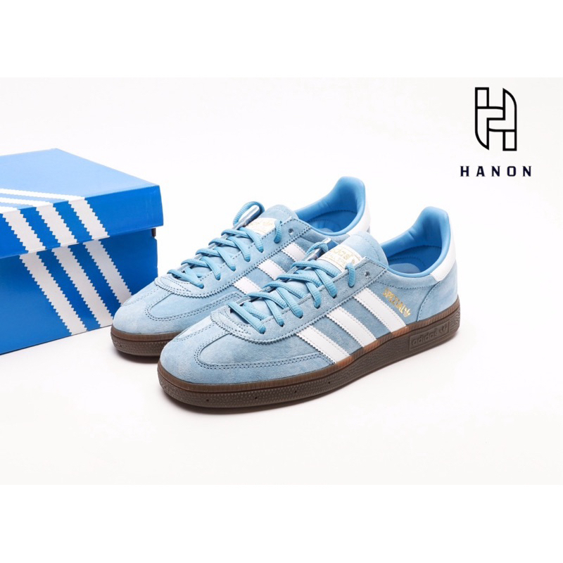 (HN) Sepatu Adidas Handball Spezial Ice Blue (Original)