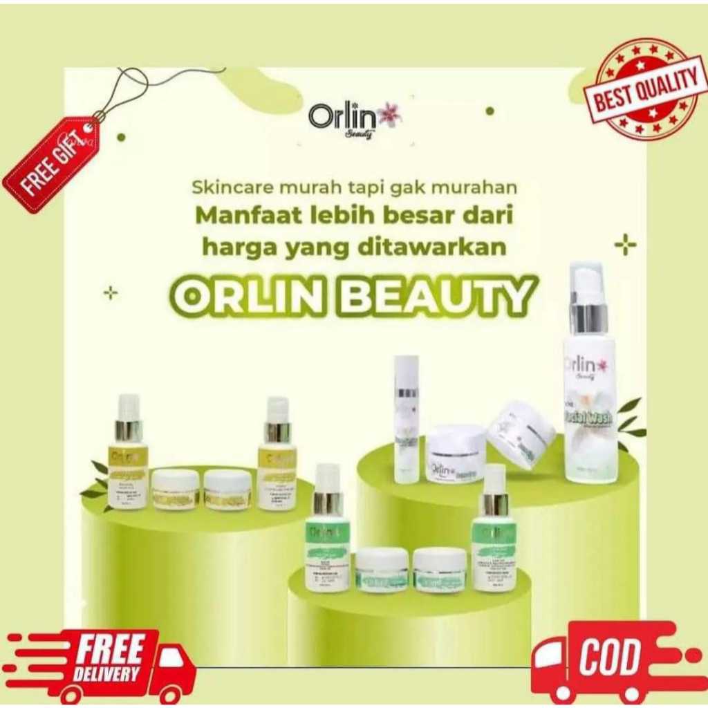 (HADIAH GRATIS) ORLIN BEAUTY SKINCARE / ORLIN BEAUTY / ORLIN / ORLIN SKINCARE / PUTIH GLOWING 10HARI