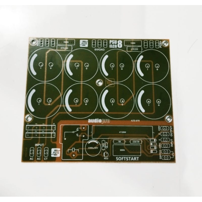 PCB PSU 8 ELCO