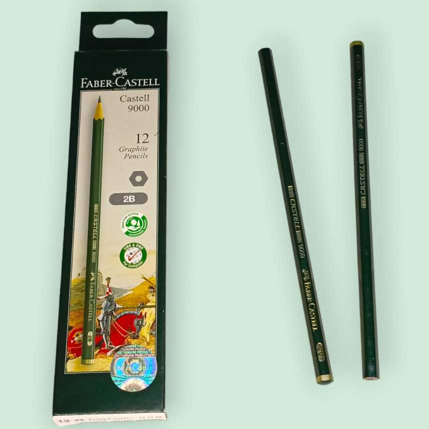 

Pensil Tulis Ujian Faber Castell 2B 9000 | Original 100% (1 pack)