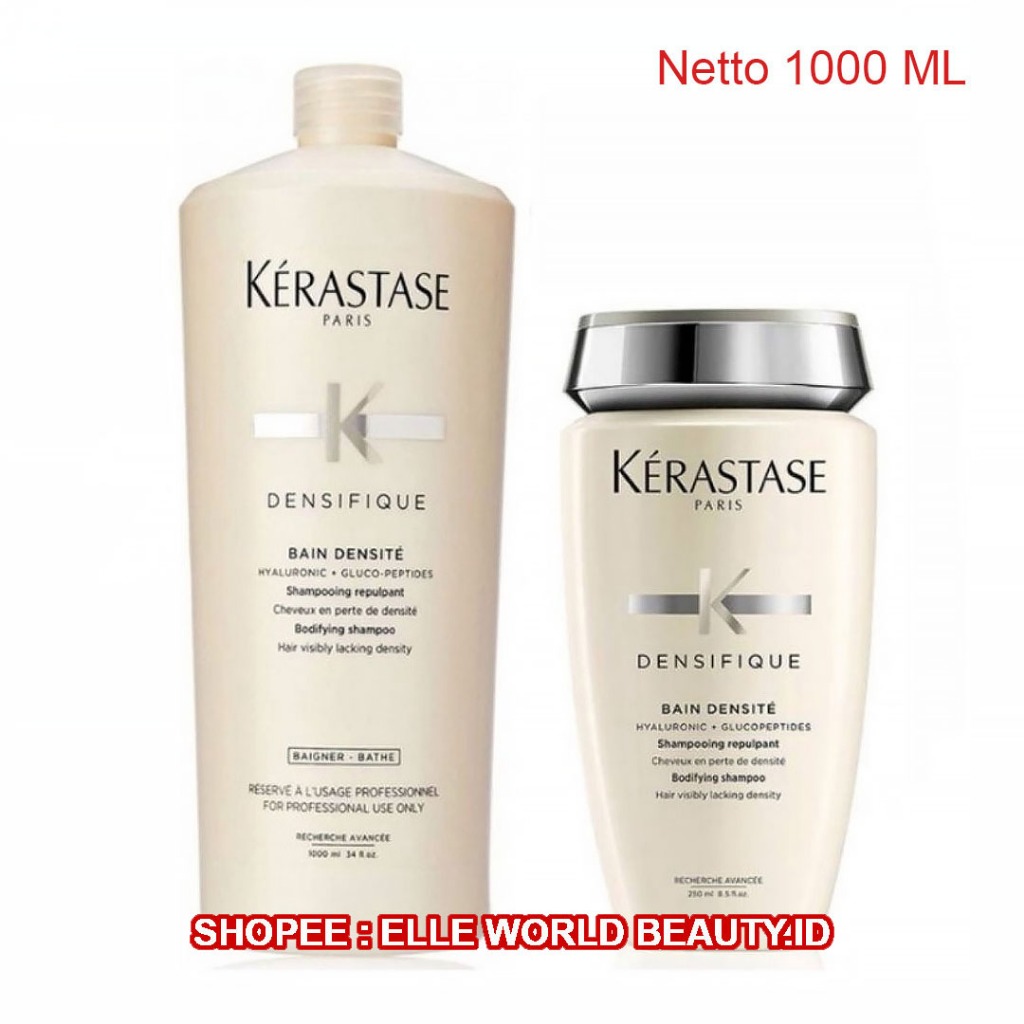NEW -  1000ML KERASTASE SHAMPOO 1 LITER : KERASTASE DENSIFIQUE BAIN DENSITE SHAMPOO