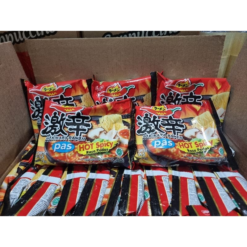 

NISSIN GEKIKARA RAMEN PAS RASA HOT SPICY ( SATU KARTON ISI 30 BUNGKUS )