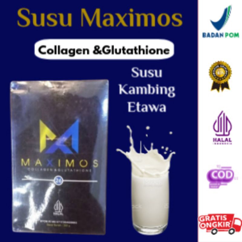 

5 BOX MAXIMOS Susu Kambing Etawa Solusi Nyeri Sendi dan Sebagai Gizi Tambahan Bagi Ibu Hamil- HALAL 100% BPOM jk