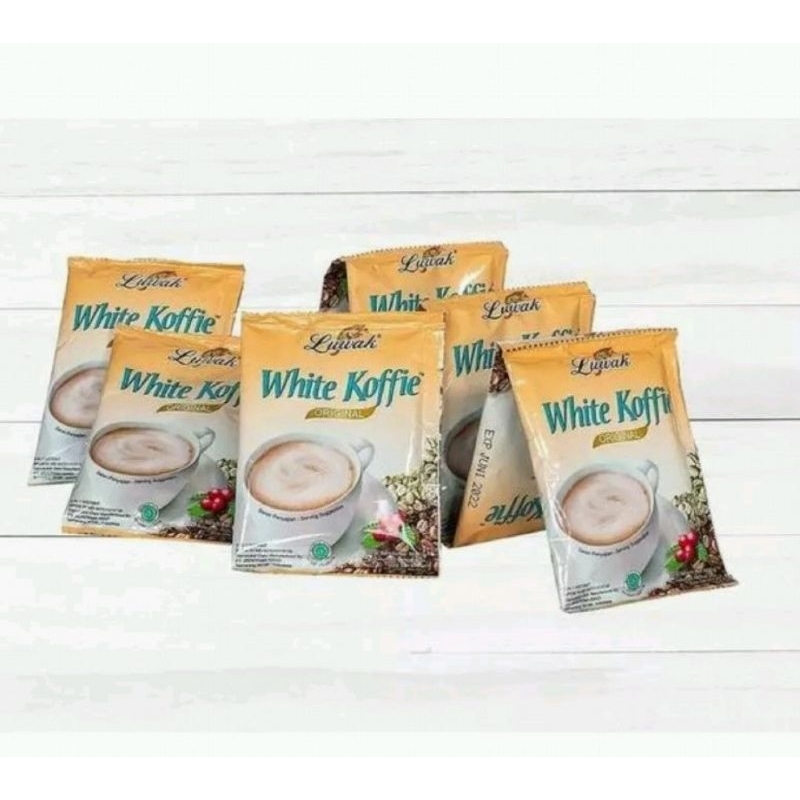 

luwak white koffie, original, kopi, 3in 1instan, perenceng, 10pcs