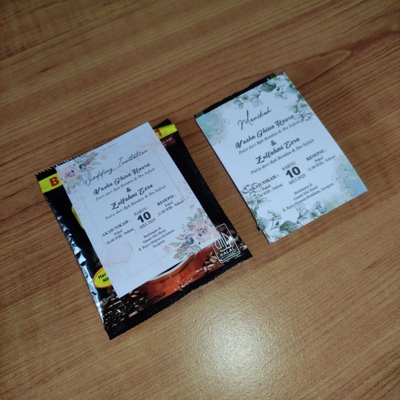Undangan Pernikahan Mini / Undangan Kopi / Undangan Besek / Undangan Sabun / Buwuhan / Tonjokan Mura
