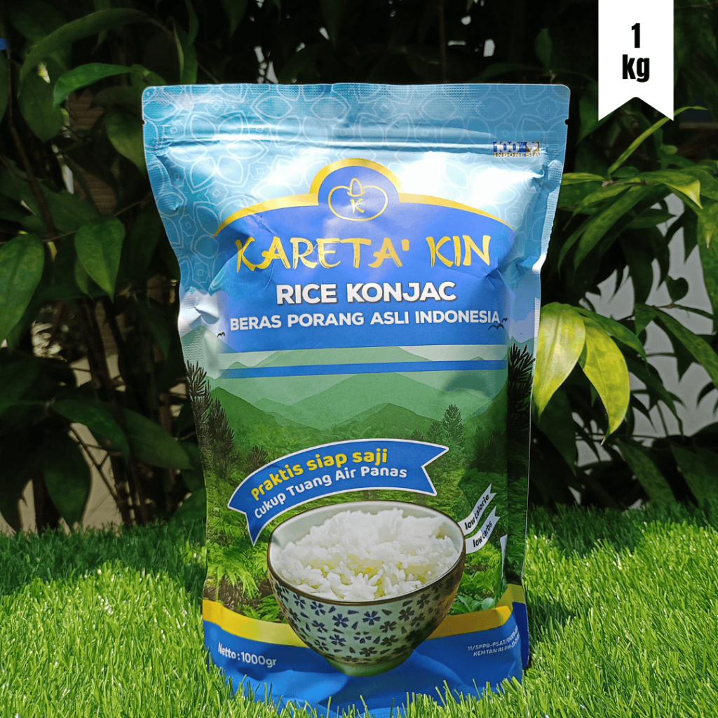 

Beras Porang Asli Indonesia 1kg I Kareta' Kin I Rice Konjac I High Nutrition I Low Calorie