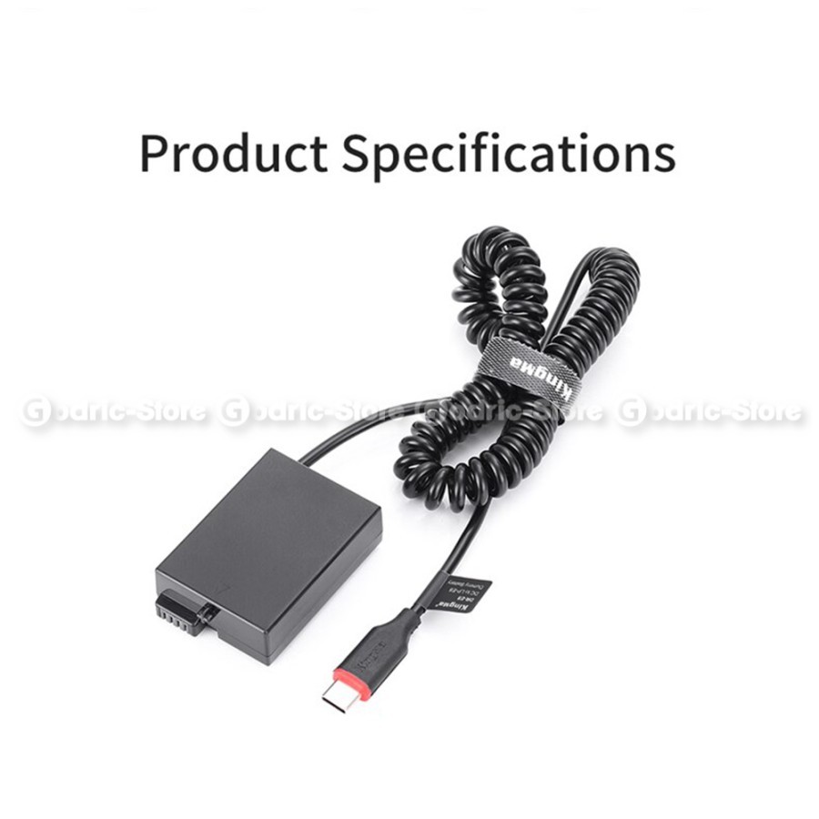 KingMa USB Type C Dummy Battery Adapter LP-E8 for Canon 650D 700D Etc