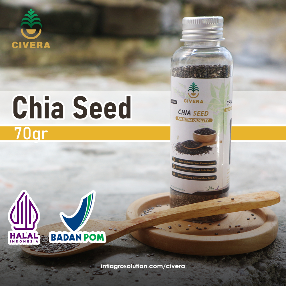 

Civera Chia Seed Natural 70 Gram / Imported Chia Seed 70 Gram (BPOM)