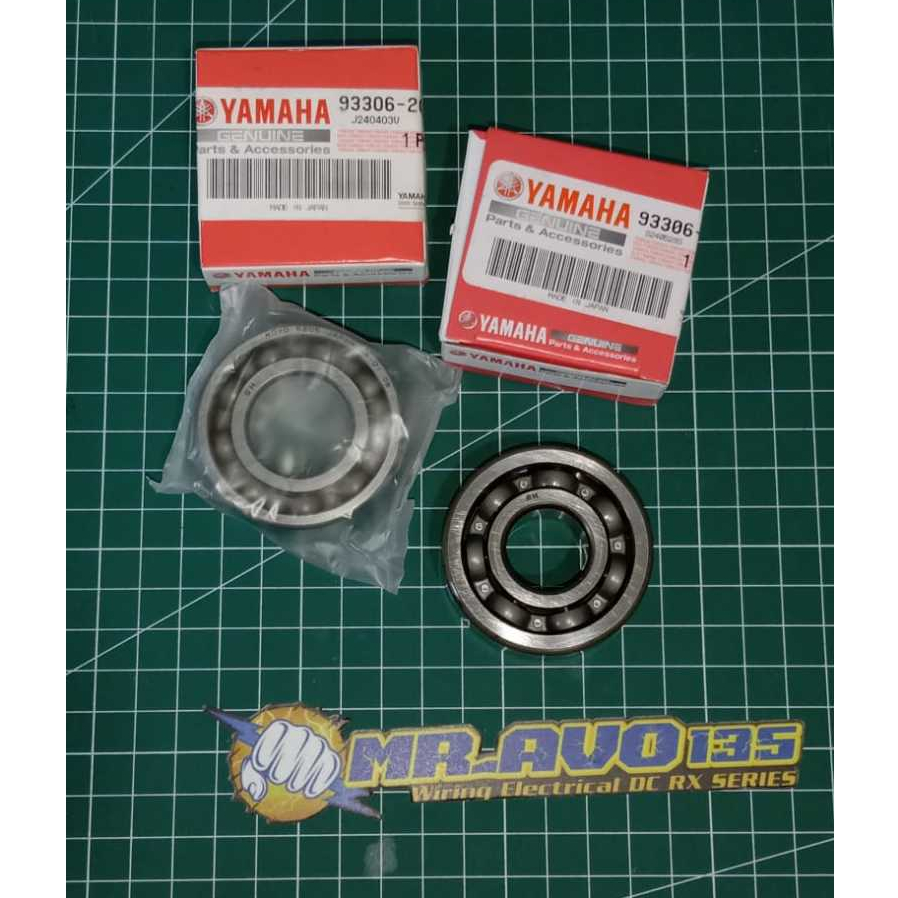 BEARING LAHER KRUK AS RX KING RXKING KODE HS JAPAN ORIGINAL KIRI KANAN 93306-304X5 93306-20529