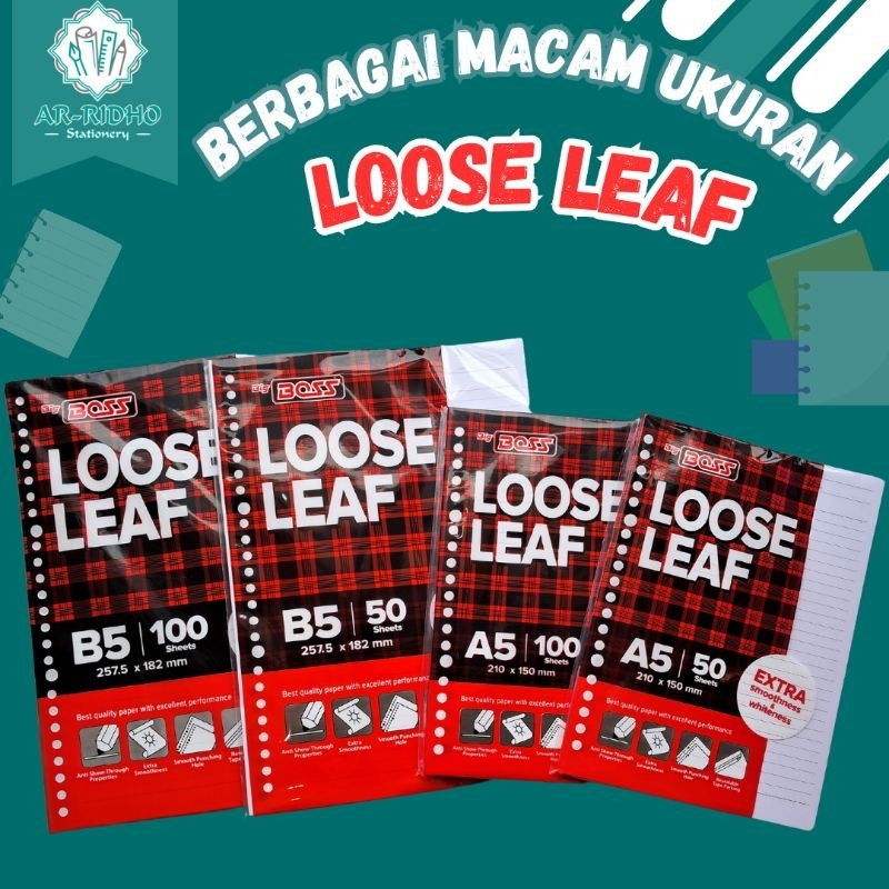 

Loose Leaf Bergaris A5/B5