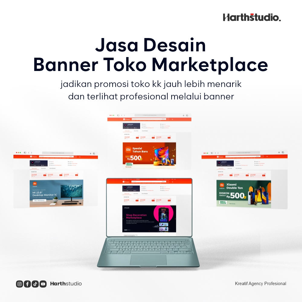 Harthstudio - Jasa Desain  Banner Toko Marketplace