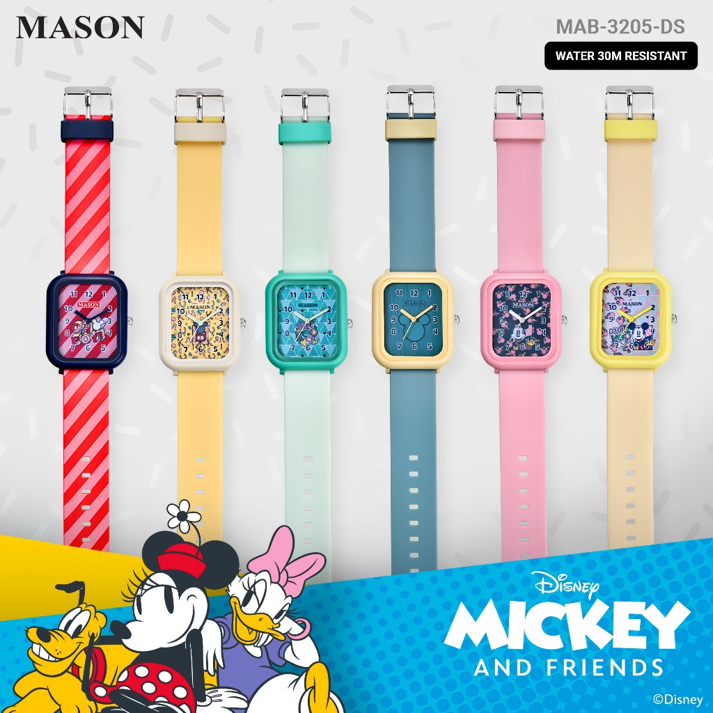 Jam Tangan Anak-Anak Unisex MASON 3205 DISNEY MICKEY Original