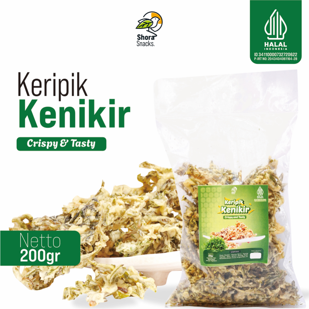 

SHORA Snack - Keripik Kenikir Crispy Rasa Original Cemilan Gurih Renyah Ukuran 200 Gram