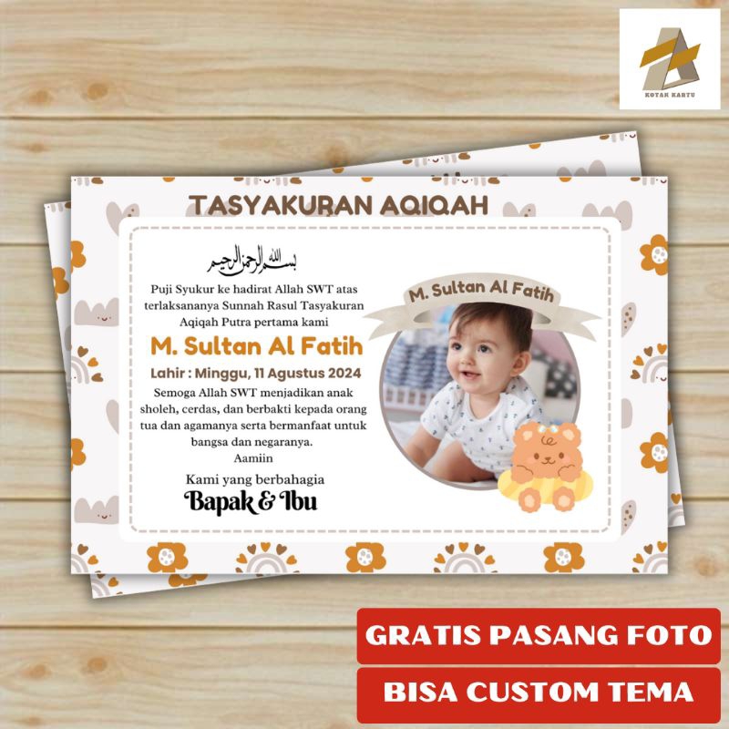 

Cetak Stiker Aqiqah Anak / Sticker Tasyakuran Kelahiran Anak / Label Stiker Aqiqah Anak