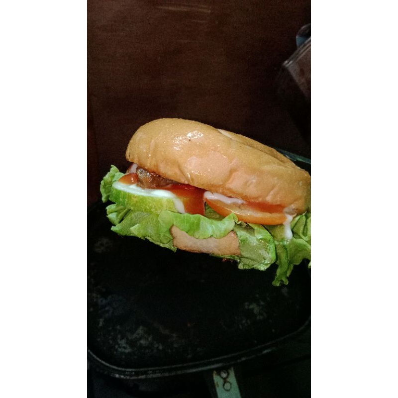 

roti burger ukuran diameter 10 cm bukan ukuran mini