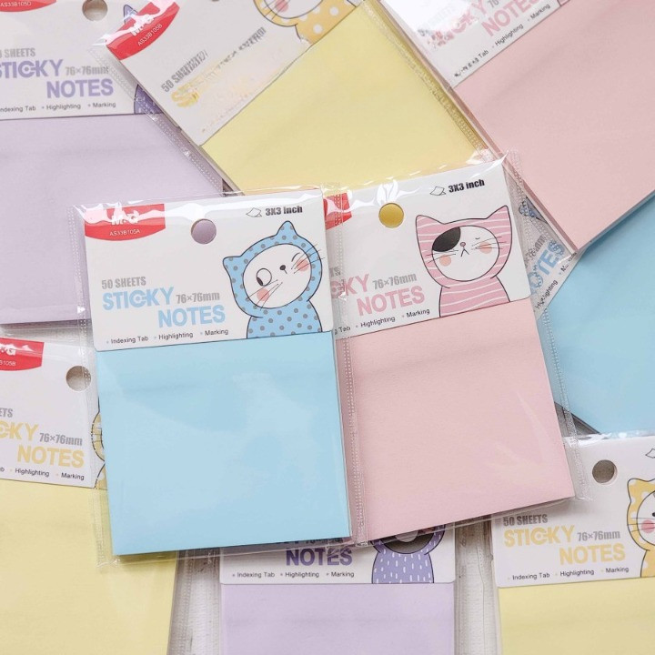 

M&G Sticky Note YS-484C So Many Cats | Notes Memo Tempel | Warna Pastel
