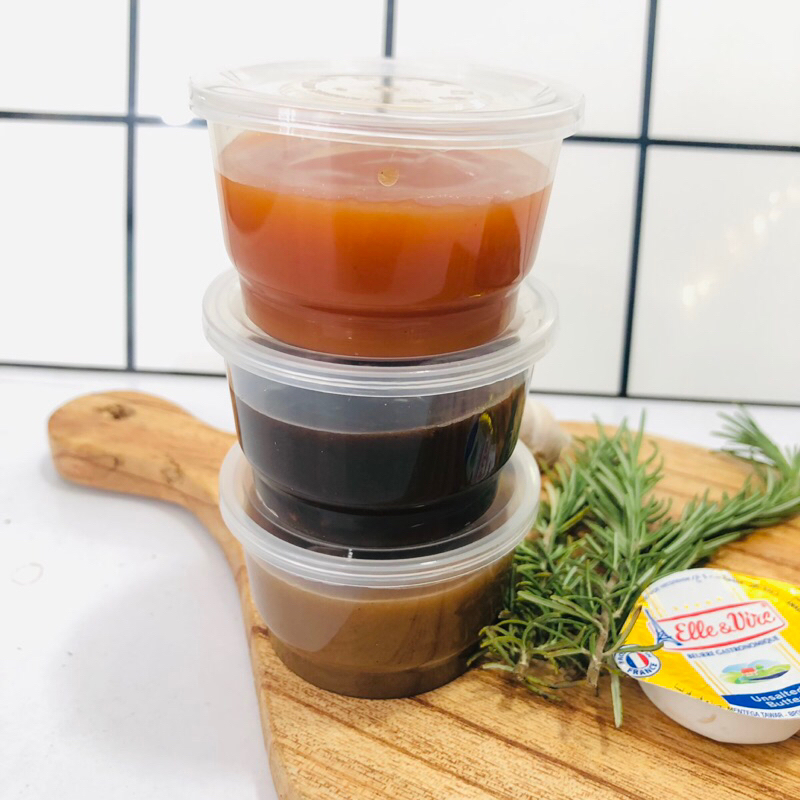 

saus steak tambahan / mushroom sauce / bbq sauce