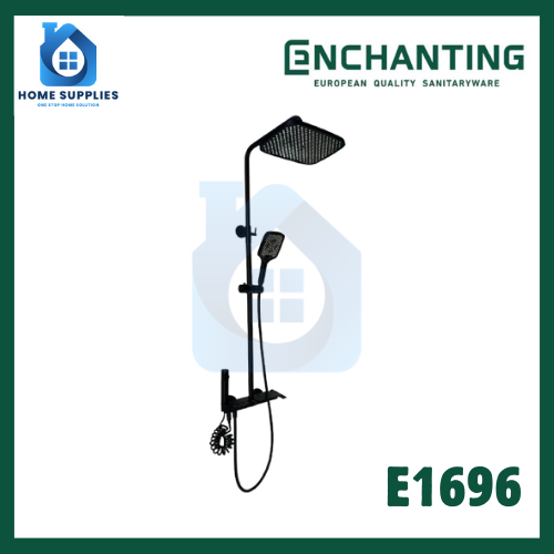 Shower Mandi Paket Air Panas dan Dingin Warna Hitam - Europe Enchanting E1696