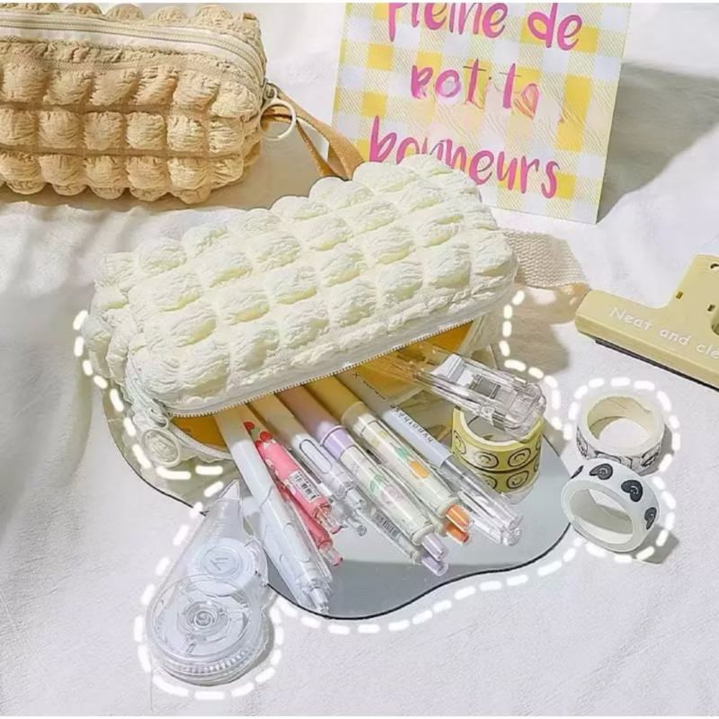 

TEMPAT PENSIL PASTEL SOFT MACARON PILLOW AESTHETIC / TEMPAT PENSIL BANTAL KOREAN STYLE