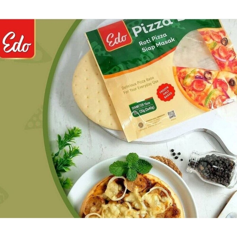 

Edo pizza base 1 pack isi 3 pcs 120g