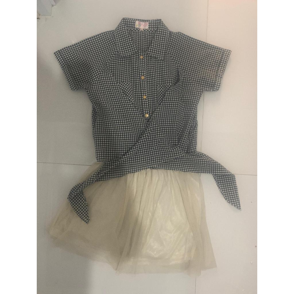 preloved mini dress jepang kawaii kemeja dress wanita perempuan