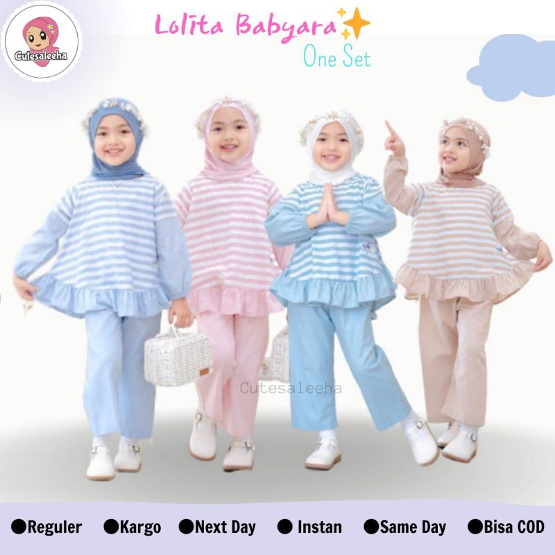 Cutesaleeha One Set Anak Perempuan Lolita Babyara Usia 1 -11 Tahun Baju Setelan Anak Perempuan