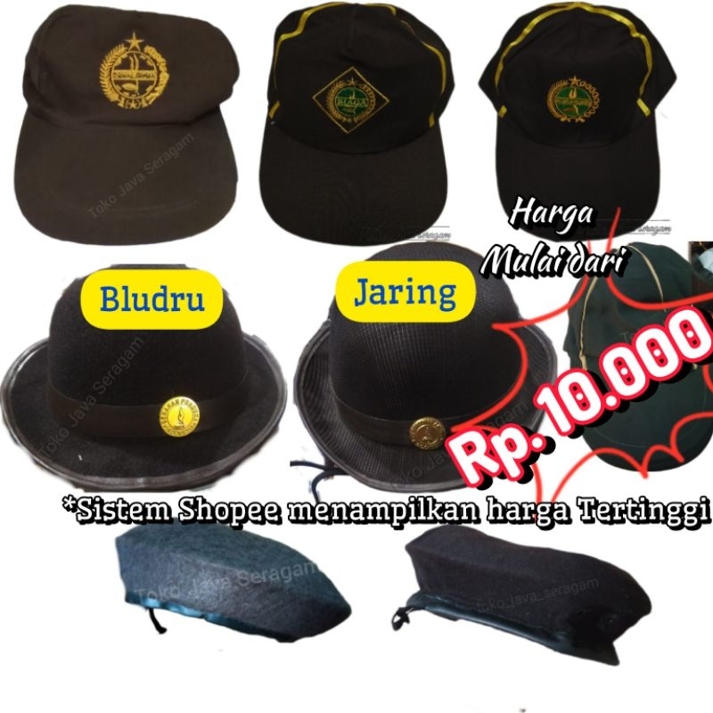 Topi Pramuka Boni Baret Laken Beludru Pet Polos Siaga Penggalang Penegak Pembina SD SMP SMA Putra Pu