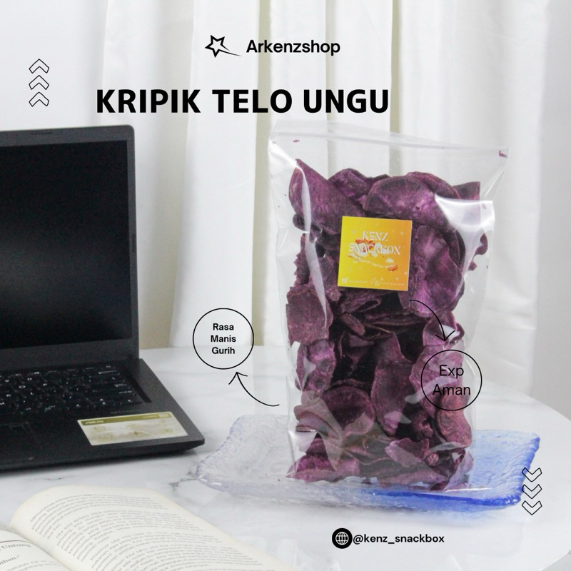 

Kripik Telo Ungu Manis 250gr Kripik Ubi Ungu Snack Murah Surabaya Kiloan