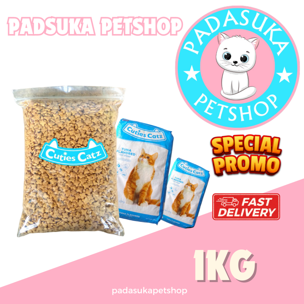 makanan kucing cuties catz 1kg