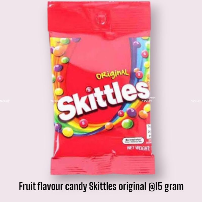 

Skittles fruit flavour candies permen Skittles original @ 15 gram