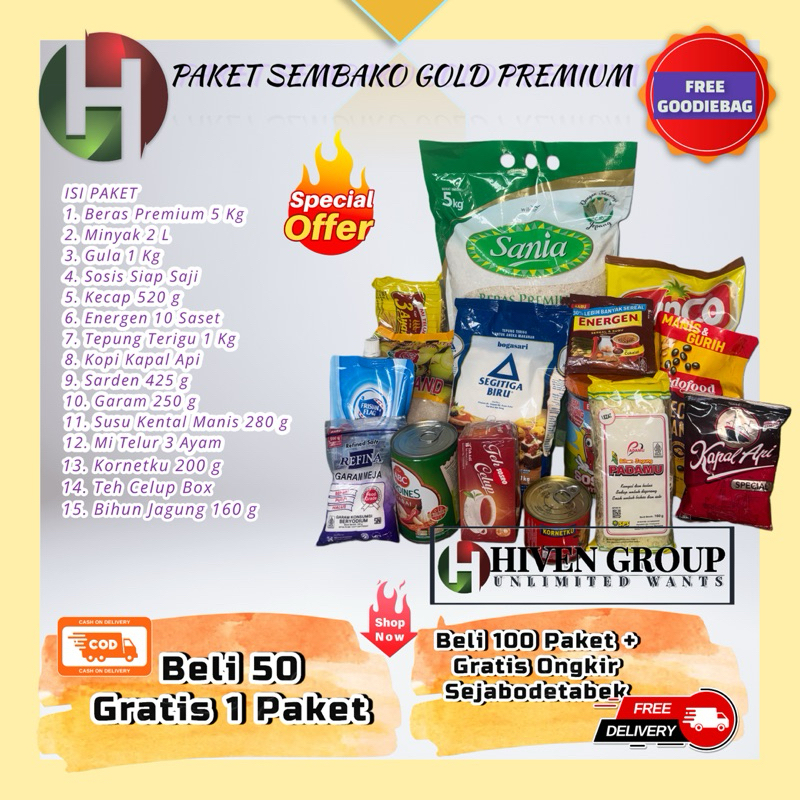 

PAKET SEMBAKO GOLD PREMIUM