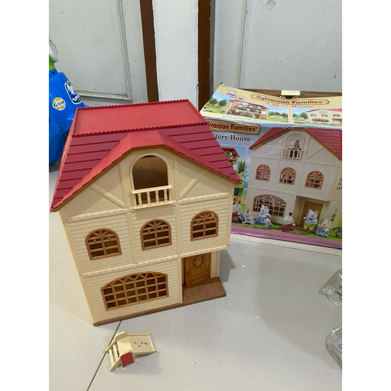 sylvanian 3 story house preloved