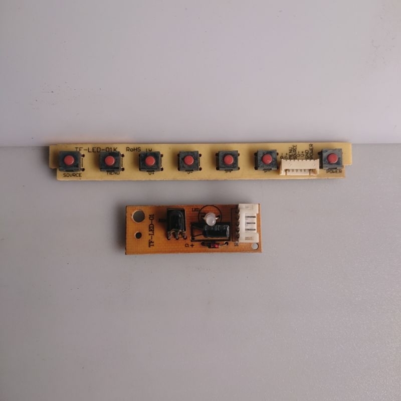 TOMBOL DAN SENSOR TV LED ICHIKO 17 INCH S1758 MODUL IR RECEIVER KEYPAD MANUAL