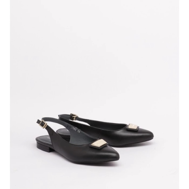 Buccheri Silvia Flat Shoes Wanita Black || 1582
