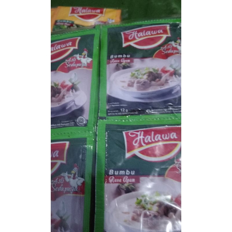 

Halawa Asli Sedapnya, bumbu serbaguna rasa ayam dan sapi murah 1 pack isi 24 sachet