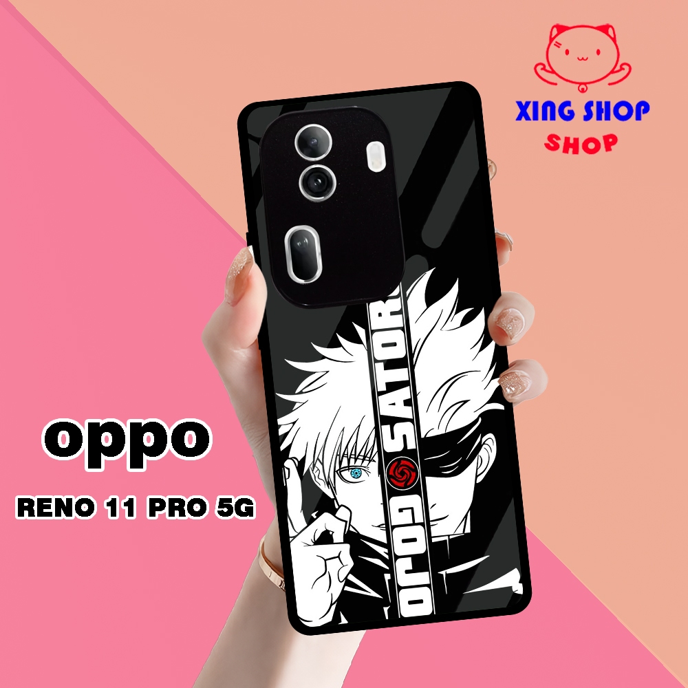 [a41] SOFTCAS GLOSSY TERBARU Case OPPO RENO 11 PRO 5G  CASING  Kekinian Case Lucu MOTIF JUJUTSU KAIS