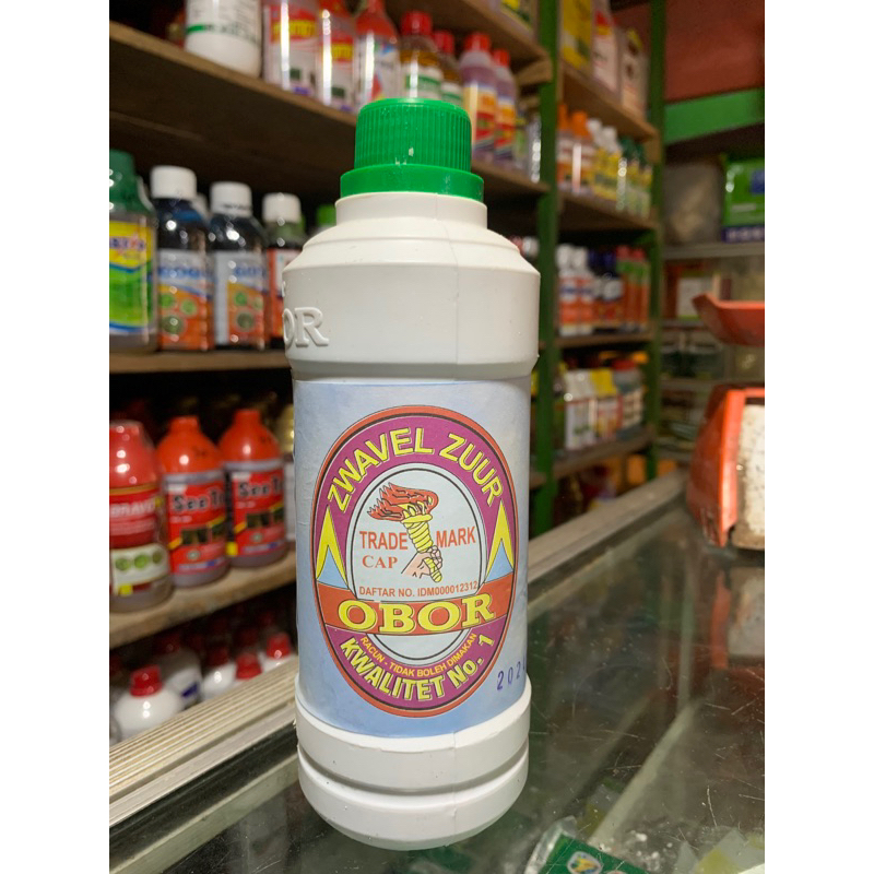 

ZWAVEL ZUUR CAP OBOR 1000 GRAM/1 KG/ASAM CUKA CAMPURAN AIR AKI DAN PEMBEKU GETAH KARET 1 LITER