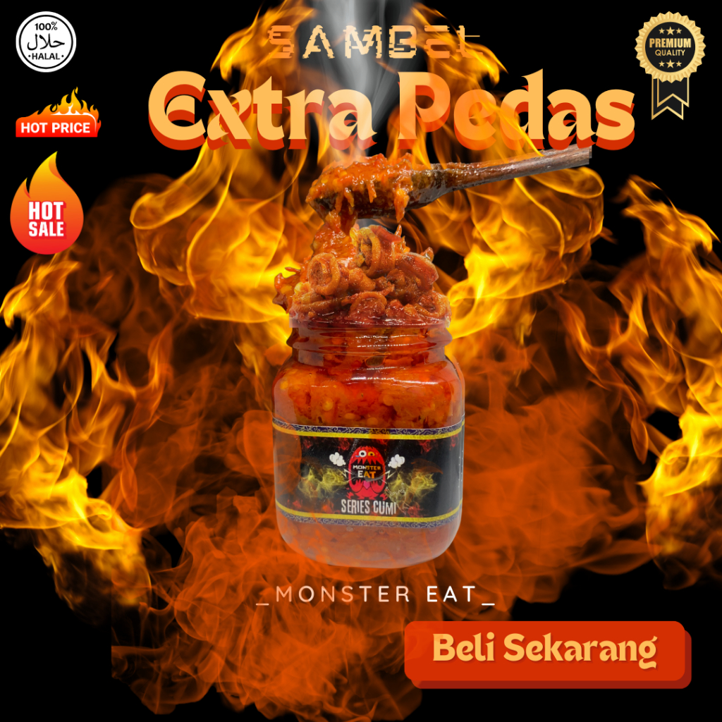 

SAMBAL CUMI EXTRA PEDAS, SAMBAL INSTAN