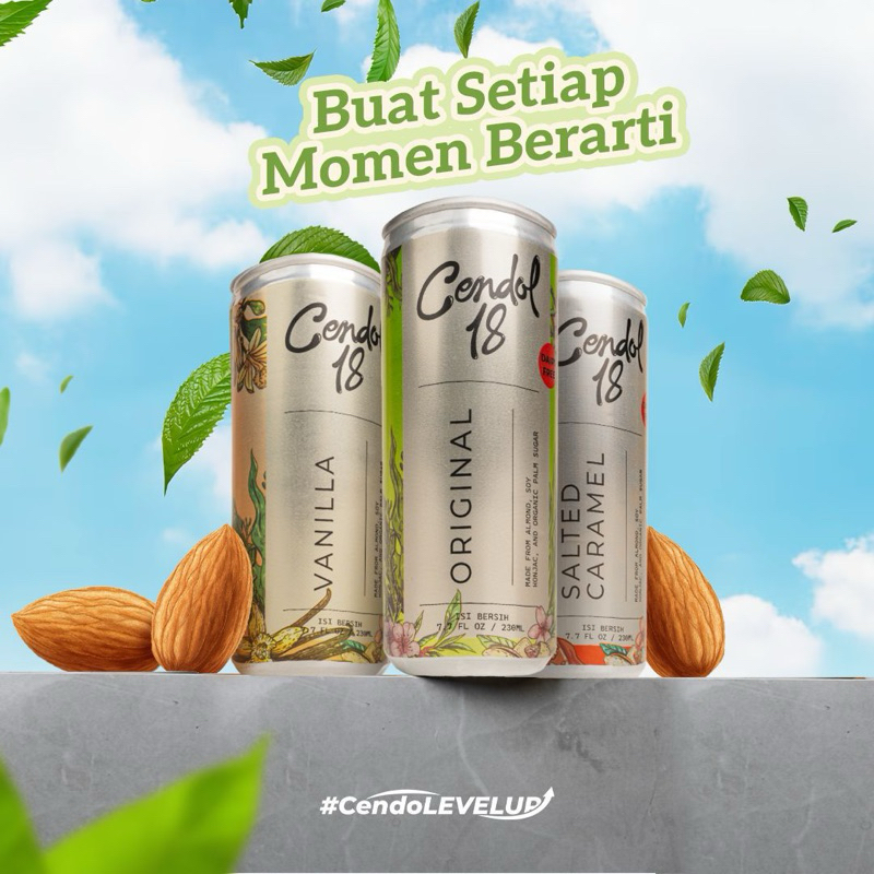 

Healthy Cendol 18 Kaleng 230ml | Non dairy | Brownsugar | Almond | Soya